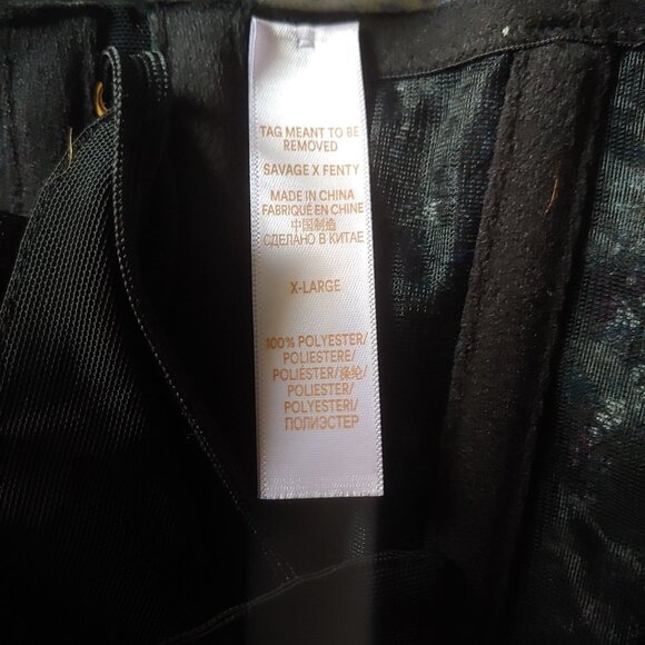 Savage X Fenty Rhianna Strapless Bustier Corset Lace Goth Sexy Vampy XL - Picture 15 of 16